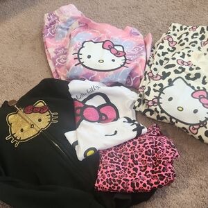Hello Kitty Clothing Set Size 6/7 3 Sets Excellent Cond